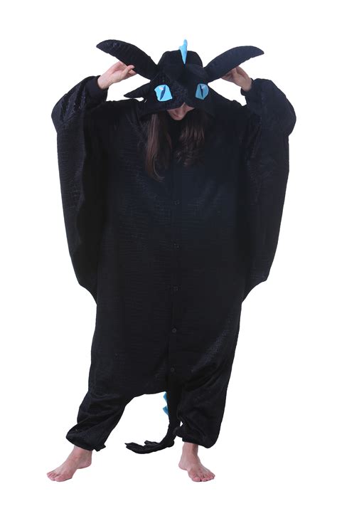 Black Dragon Kigurumi animal onesie costumes for adult