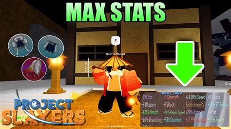 [project Slayers] Max Stats Best Build In Update 1 5 Youtube