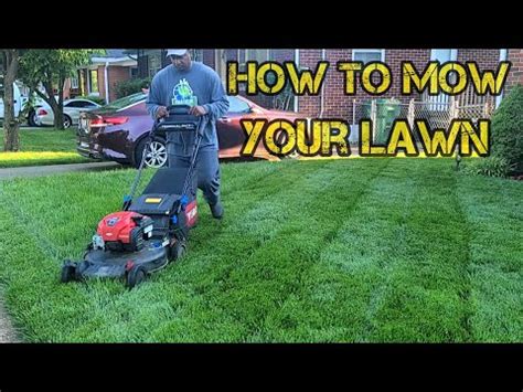 How To MOW TRIM EDGE And Blow Your Grass YouTube