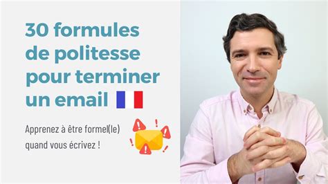 Email En Fran Ais Formules Pour Prendre Cong Youtube