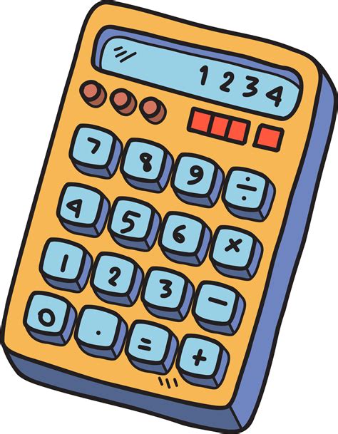 ilustración de calculadora dibujada a mano 13127325 PNG