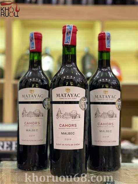 Rượu Vang Pháp Matayac Cahors Malbec Nhập Khẩu Chính Hãng