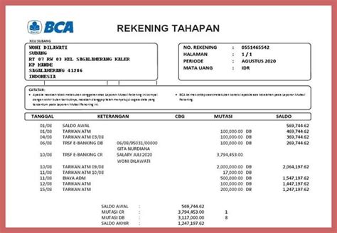 Cara Melihat Mutasi Rekening Bca Lebih Dari Bulan Atmnesia