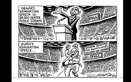 Jacob Zuma sues cartoonist Zapiro for £700,000