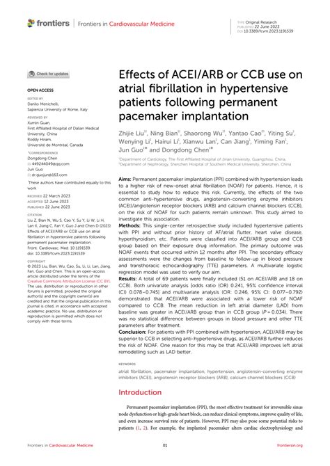 effects  aceiarb  ccb   atrial fibrillation