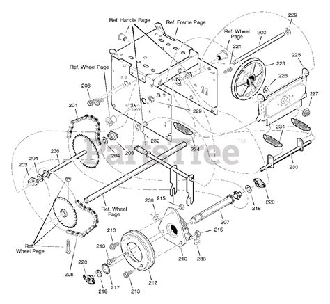 Frontier ST1028 (628102x16A) - Frontier 28" Snow Thrower (2005) Drive ...