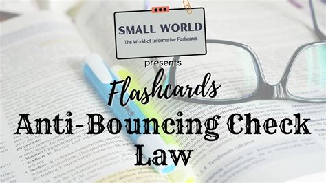 Anti Bouncing Check Law Flashcards Youtube