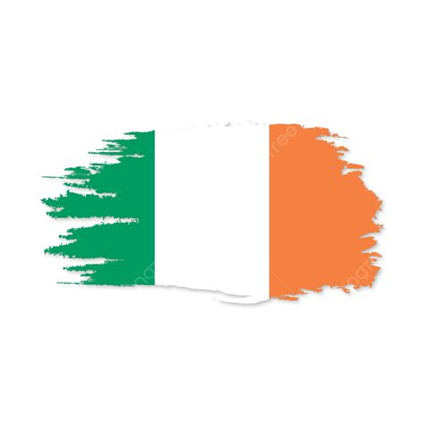 Diseño De Bandera Vectorial De Irlanda Con El Día De La Independencia