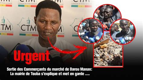 Sortie des Commerçants du marché de Darou Manan La mairie de Touba s