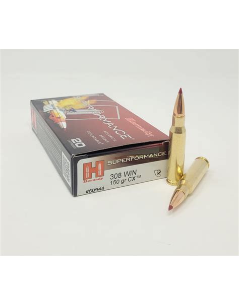 Hornady Superformance 308 Win 150gr CX 80944 Eagle Firearms Ltd