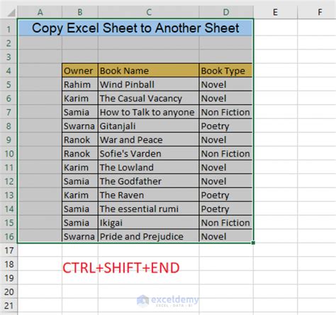 How To Copy Excel Sheet To Another Sheet