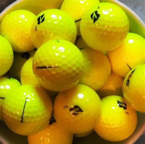 36 Bridgestone E6 Series Mint Condition 5A Yellow Used Golf Ball EBay