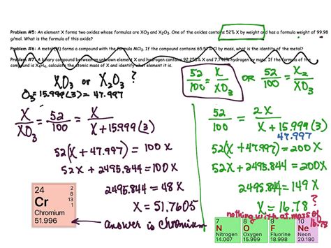 Empirical Formula From M And Science Chemistry Showme