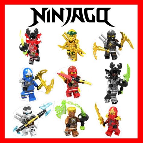 Custom Lego Ninjago Minifigure Series Tenth Anniversary Series