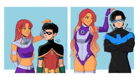 Dick And Starfire Growing Up By Adrii Mari R Nightwing