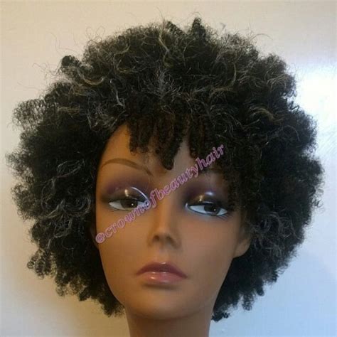 Grey Afro Kinky Hair Etsy