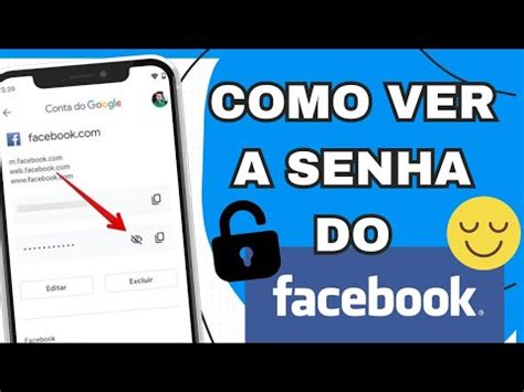 COMO VER A MINHA SENHA DO FACEBOOK Ver Senha Depois De Logado YouTube