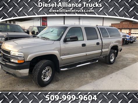 Used 2002 Chevrolet Silverado 2500hd Ls Crew Cab 4wd For Sale In Spokane Valley Wa 99016 Diesel