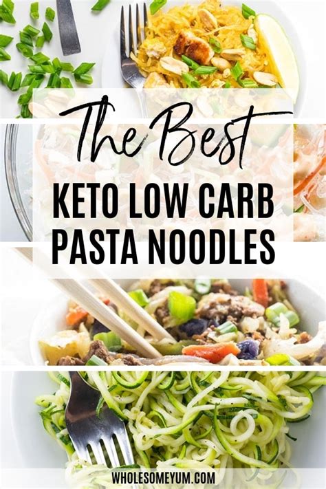 The Best Keto Low Carb Pasta Noodles Alternatives | Wholesome Yum