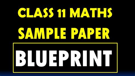 Class Maths Sample Paper Blueprint Pseb Youtube