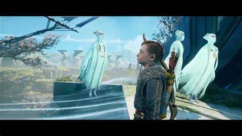 God Of War Kratos And Atreus Meet Light Elves In Pc Maxed Graphics K