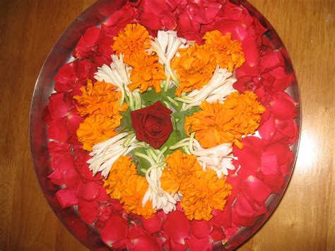 Meenal's blog..: Rangoli with roses