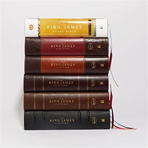 Kjv The King James Study Bible Leathersoft Burgundy Red Letter