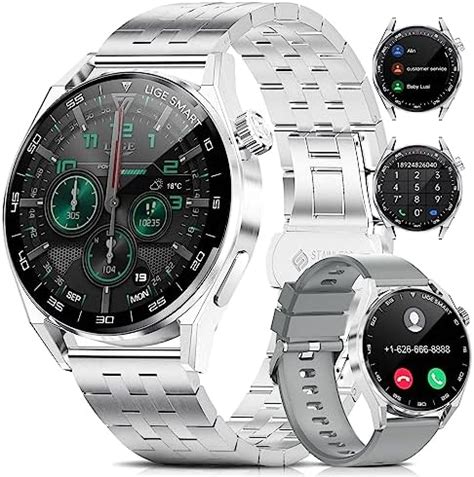 Lige Smartwatch Uomo Orologio Smartwatch Chiamate E Assistente