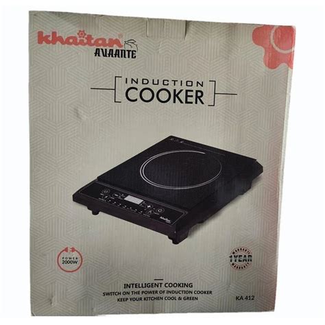 2000 W Khaitan Avaante KA 412 Induction Cooker Push Button Preset