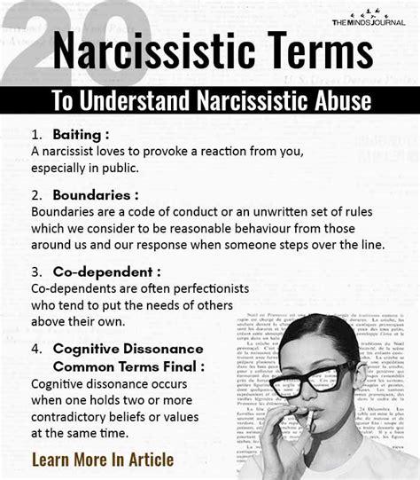 20 Narcissistic Terms A Glossary Of Terms For Understanding Narcissism Artofit