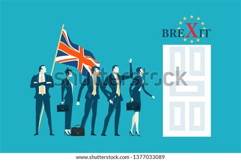 Brexit Concept Illustration Brexit No Brexit Stock Vector Royalty Free