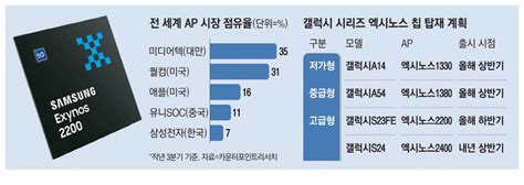 삼성 시스템 반도체 정비 모바일 두뇌 엑시노스2200 재투입 매일경제