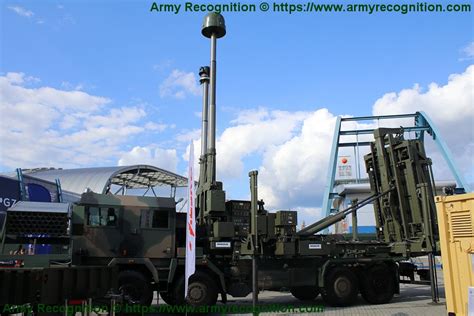 MSPO 2019: MBDA CAMM air defense missile system mounted on Polish Jelcz 8x8 truck chassis - WAR ...