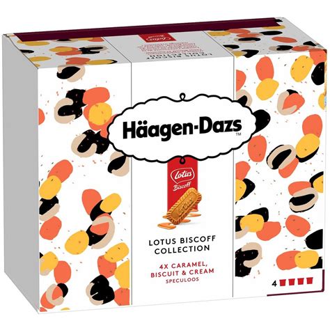 Haagen Dazs Mini Pot Cr Me Glac E Caramel Biscuit Sp Culoos Pi Ces