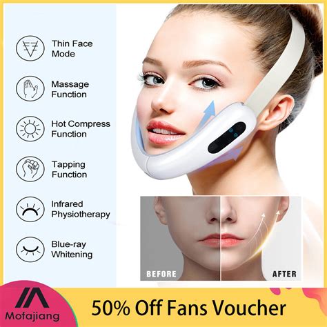 MOFAJIANG Face Slimming V Shape Galvanic Massager EMS Micro Current