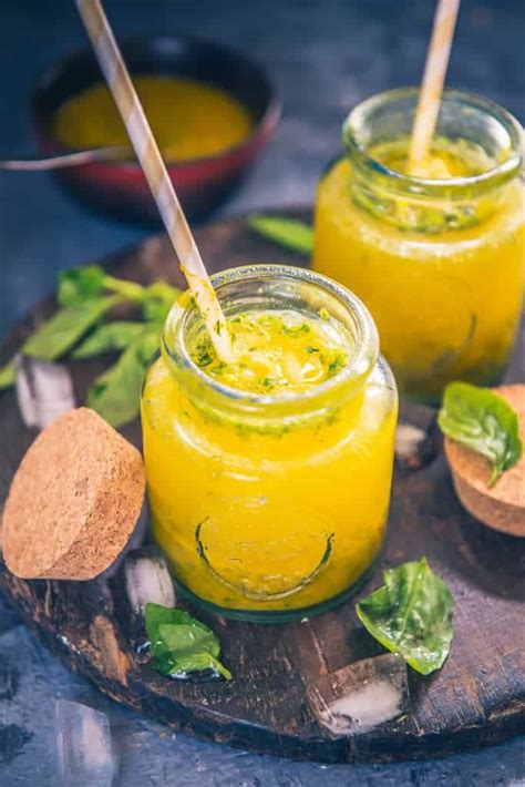 Mango Basil Soda Recipe Delicious Mango Drink Video Recipe