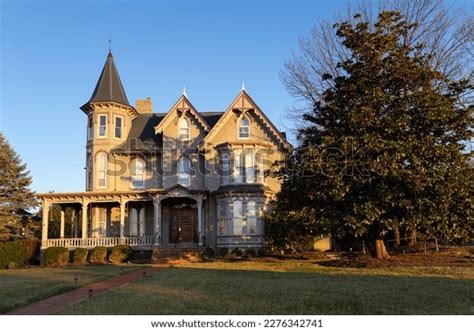 Beautiful Victorian Style Brick House Wooden Stock Photo 2276342741 ...