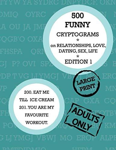 500 Funny Cryptograms On Relationships Love Sex Life Humorous