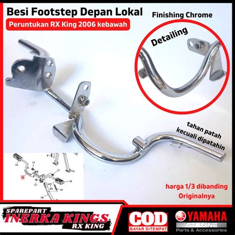 Jual Besi Barstep Footstep Depan Chrome Rx King Rxs Kebawah Lokal