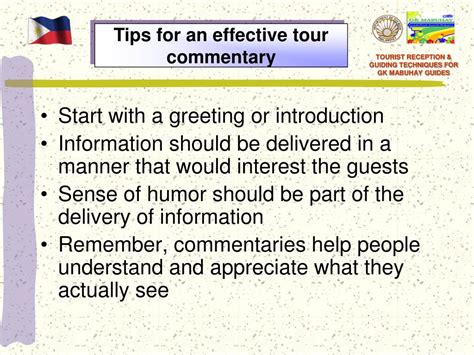 PPT - Tour Guiding Techniques PowerPoint Presentation, free download ...