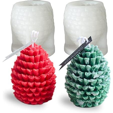 Amazon Zqysing Christmas Pinecone Candle Mold D Christmas