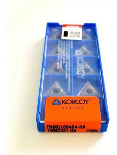 Pastilha Inserto Videa Tnmg 160404 Korloy Para Torno Brinde