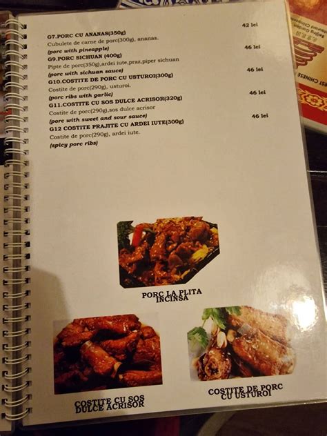 Menu At Beijing Garden Bucharest Strada Berzei 66