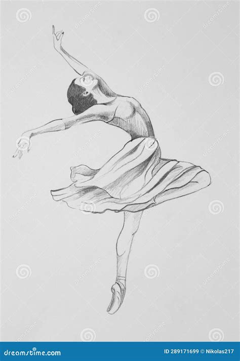 Beauty of Ballerina Movement Stock Illustration - Illustration of ...