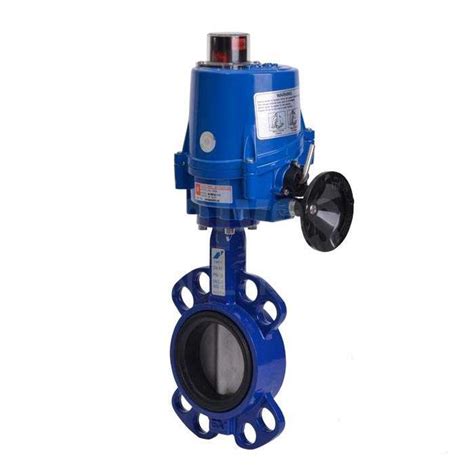 Electric Actuated Wafer Pattern Butterfly Valve Fkm Lined Valves Online