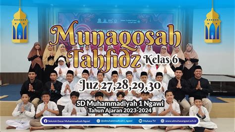 Munaqosah Tahfidz Sd Muhammadiyah Ngawi Youtube