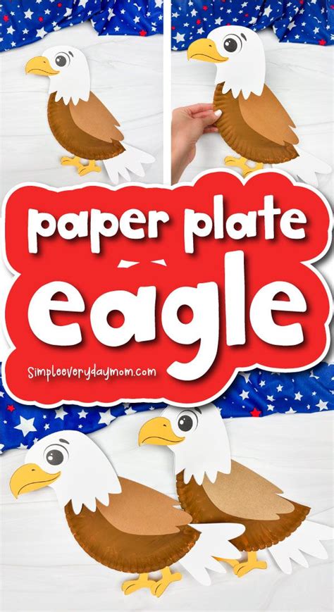 Eagle Paper Plate Craft For Kids Eagle Craft Animal Crafts For Kids