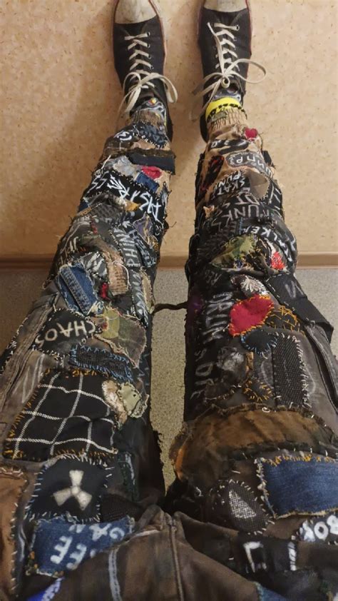 Crust Punk Pants Crust Pants Grunge Fashion Punk Fashion Diy