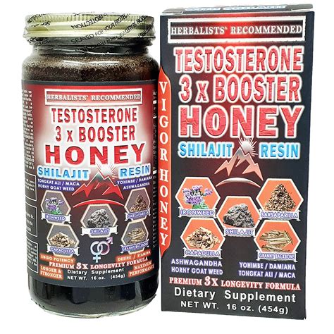 Libido Testosterone Booster Herbal Honey Blend Raw Etsy