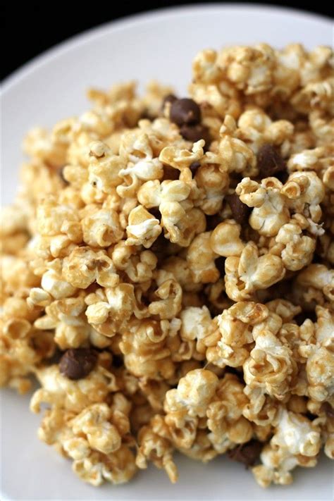 Easy No Thermometer Caramel Peanut Butter Popcorn Loaded With Salted